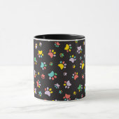 Farbenfrohe Hundekuchen Tasse (Zentrum)