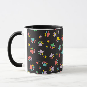 Farbenfrohe Hundekuchen Tasse