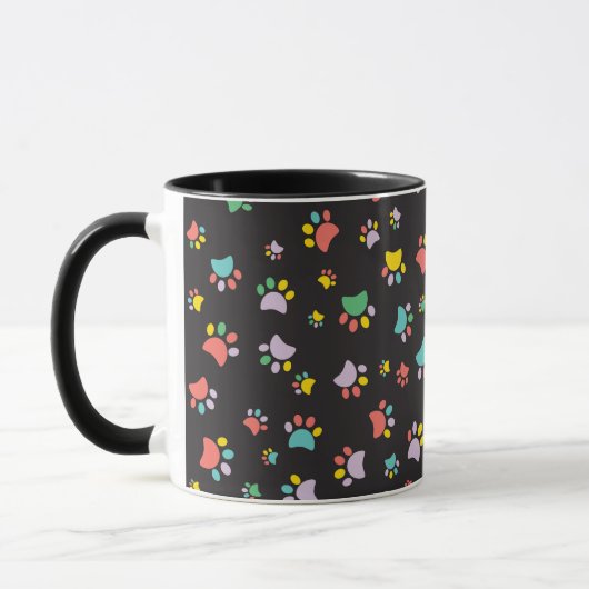 Farbenfrohe Hundekuchen Tasse (Links)