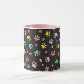 Farbenfrohe Hundekuchen Tasse (Zentrum)