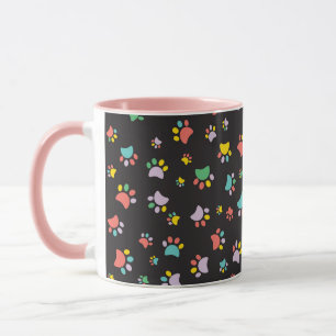 Farbenfrohe Hundekuchen Tasse