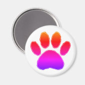 Farbenfrohe Hundepete Zeichnend Magnet (Vorderseite/Rückseite)