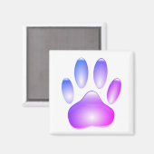 Farbenfrohe Hundeschlitten drucken Magnet (Vorderseite/Rückseite)