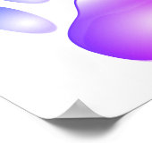 Farbenfrohe Hundeschlitten drucken Poster (Ecke)