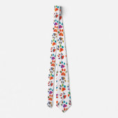 Farbenfrohe Hundeschlitz Krawatte (Rückseite)