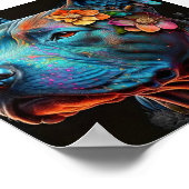 Farbenfrohe Hundeschuhe Poster (Ecke)