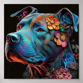 Farbenfrohe Hundeschuhe Poster