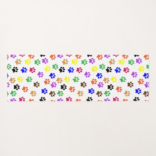 Farbenfrohe Hundespuppe Prints Yoga Mat Yogamatte (Rückseite (Horizontal))