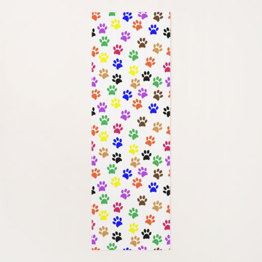Farbenfrohe Hundespuppe Prints Yoga Mat Yogamatte (Rückseite)