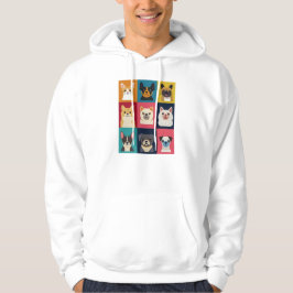 Farbenfrohe Hundezucht Hoodie