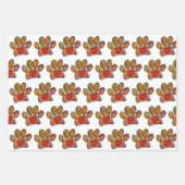 Farbenfrohe Hündin Lover Zeichnend Wasserfarbe Geschenkpapier Set (Vorderseite)