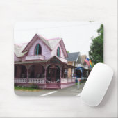 Farbenfrohe Hütten mit Fahnen - Martha's Vineyard Mousepad (Mit Mouse)