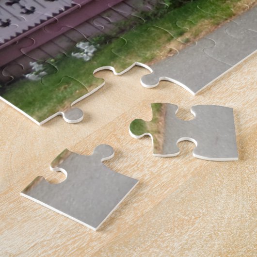 Farbenfrohe Hütten mit Fahnen - Martha's Vineyard Puzzle (Seite)