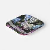 Farbenfrohe Hydrangea-Blume Hochzeit Pappteller (Gewinkelt)