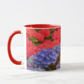 Farbenfrohe Hydrangea Blumengarten Tasse (Links)