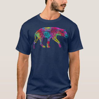 Farbenfrohe Hyena 17 T-Shirt