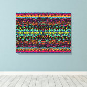 Farbenfrohe Hypnotic Voyage Geometric Art Pattern Leinwanddruck (Insitu (Holzboden))