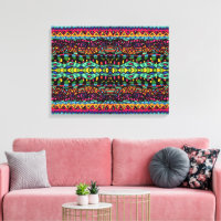 Farbenfrohe Hypnotic Voyage Geometric Art Pattern