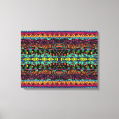 Farbenfrohe Hypnotic Voyage Geometric Art Pattern Leinwanddruck (Vorderseite)