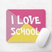 Farbenfrohe I Liebe School Girl Pink, benutzerdefi Mousepad (Mit Mouse)