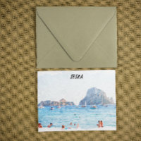 Farbenfrohe Ibiza Beach Urlaub Souvenir