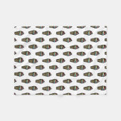 Farbenfrohe Ice Creme Muster Fleecedecke (Vorderseite (Horizontal))