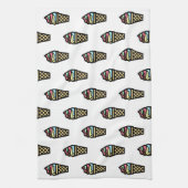 Farbenfrohe Ice Creme Muster Geschirrtuch (Vertikal)