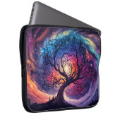 Farbenfrohe Illustration des nächtlichen Sonnensch Laptopschutzhülle (Vorne Rechts)