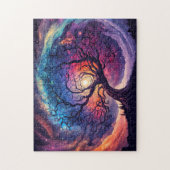 Farbenfrohe Illustration des nächtlichen Sonnensch Puzzle (Vertikal)