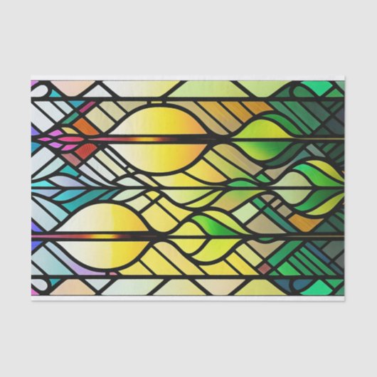 Farbenfrohe Illustration Seidenpapier (Vorderseite)