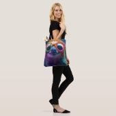 Farbenfrohe Illustration zum Faulenzen mit Brillen Tasche (Am Model)