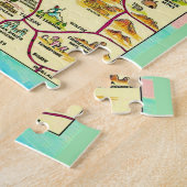 Farbenfrohe Illustrierte Arizona Karte Puzzle (Seite)