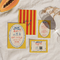 Farbenfrohe Illustrierte Handgezeichnete Heirat