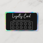 Farbenfrohe Imitate an den Grenzen Holographic Loy Visitenkarte (Vorderseite)