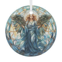 Farbenfrohe Imitate Geständetes Glas Angel Ornamen