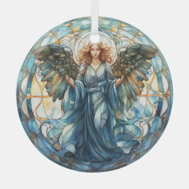 Farbenfrohe Imitate Geständetes Glas Angel Ornamen Ornament Aus Glas