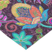 Farbenfrohe Imitate mit Blumenmuster Kurzer Tischläufer (Ecke)