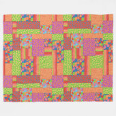 Farbenfrohe Imitate Muster der Sommerkulturen Fleecedecke (Vorderseite (Horizontal))