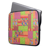 Farbenfrohe Imitate Muster der Sommerkulturen Laptopschutzhülle (Vorderseite Links)