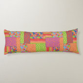 Farbenfrohe Imitate Muster der Sommerkulturen Seitenschläferkissen (Rückseite)