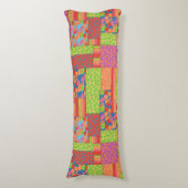 Farbenfrohe Imitate Muster der Sommerkulturen Seitenschläferkissen (Vorderseite Vertikal)