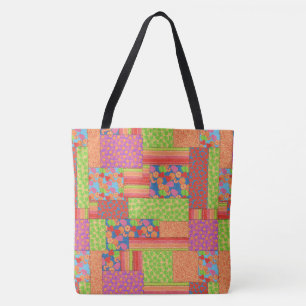 Farbenfrohe Imitate Muster der Sommerkulturen Tasche