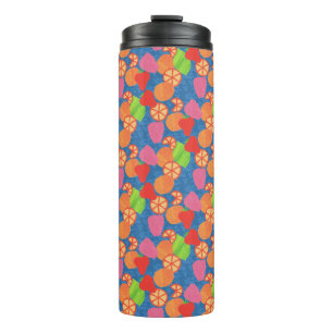 Farbenfrohe Imitate Muster der Sommerkulturen Thermosbecher