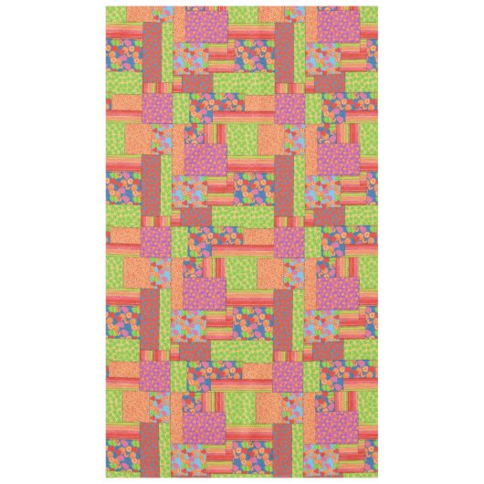 Farbenfrohe Imitate Muster der Sommerkulturen Tischdecke (Vorderseite)