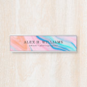 Farbenfrohe Imitate verleihen Steinstruktur Türschild (Vorderseite )