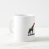 Farbenfrohe Impressionismus Stil Tier Lover Giraff Kaffeetasse (Vorderseite Links)
