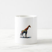Farbenfrohe Impressionismus Stil Tier Lover Giraff Kaffeetasse (Mittel)