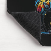 Farbenfrohe Impressionismus Stil Tier Lover Giraff Mousepad (Ecke)