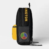 Farbenfrohe Individuelle Name Bedruckter Rucksack (Rechts)