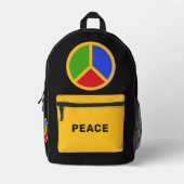 Farbenfrohe Individuelle Name Bedruckter Rucksack (Vorderseite)